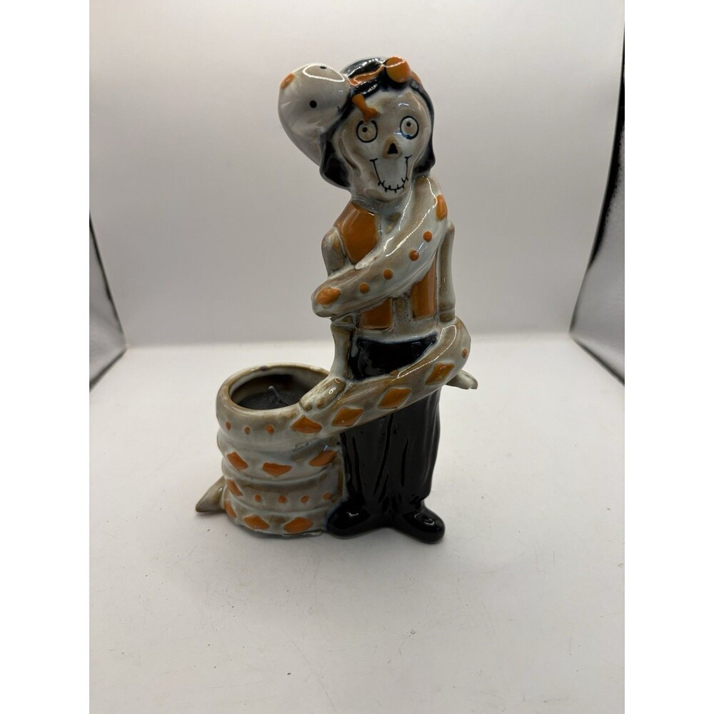 Yankee Candle Boney Bunch 2019 Circus Halloween Snake Charmer Votive Holder